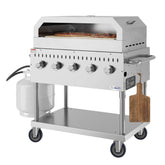 36 in. Commercial Outdoor Propane Grill With Pizza Oven in Stainless-Steel (CGKIT3-36P)